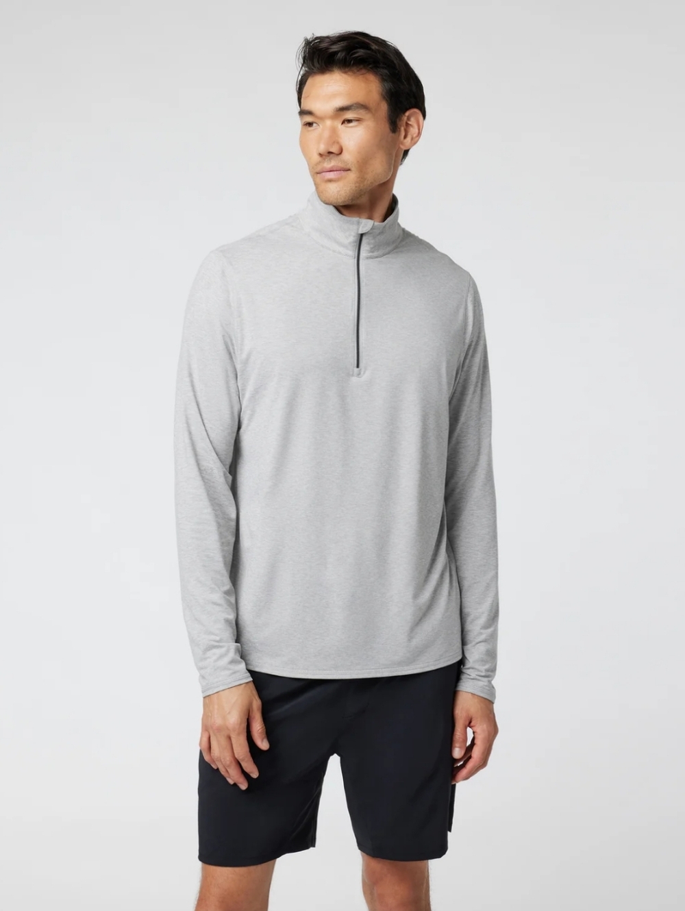 Vuori | Ease Performance Half Zip Sweater | Heather Gray | Size M